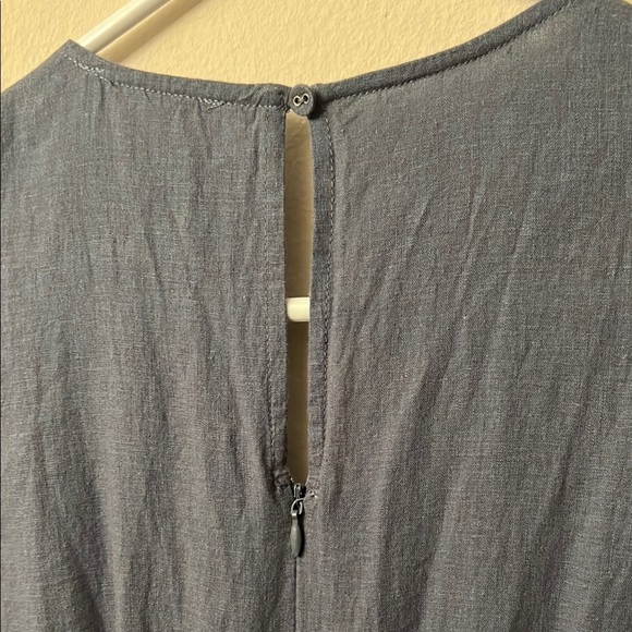 Lovestitch Blue Sleeveless Jumpsuit with V-Neck and Wide-Leg - Picture 16 of 17